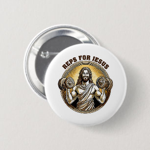 Reps for Jesus 6 Cm Round Badge