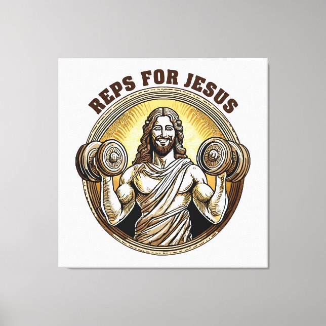 Reps for Jesus Canvas Print (Front)