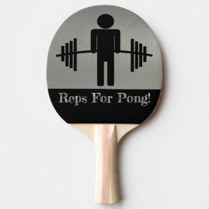 Reps For Pong Weightlifting Barbell Sport Paddle