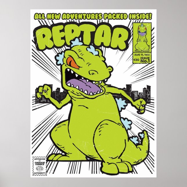 Reptar Comic Book Poster (Front)