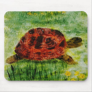 Reptile Animal Art Tortoise Mouse Mat