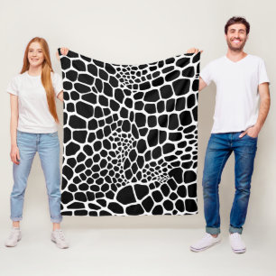Reptile animal print fleece blanket