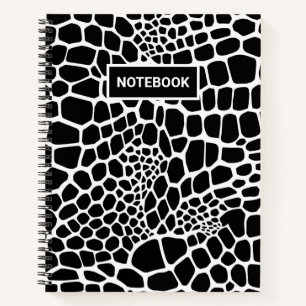 Reptile animal print notebook