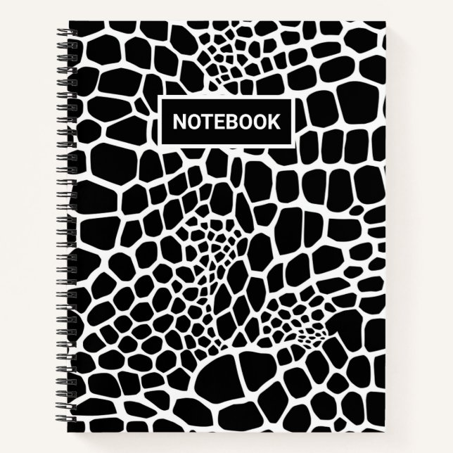 Reptile animal print notebook (Front)