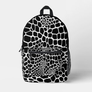 Reptile animal print printed backpack