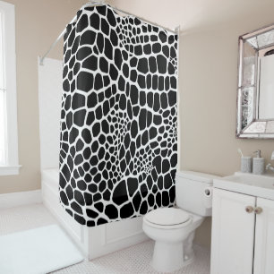 Reptile animal print shower curtain