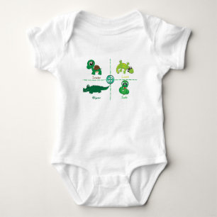 reptile baby bodysuit