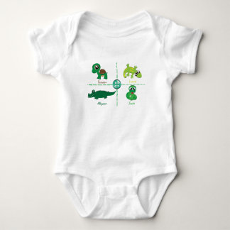 reptile baby bodysuit