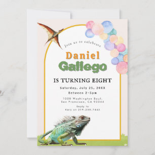 Reptile Birthday Invitation