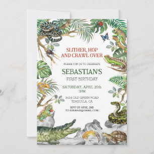 Reptile Birthday Party Invitation
