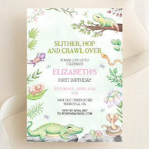 Reptile Birthday Party Invitation