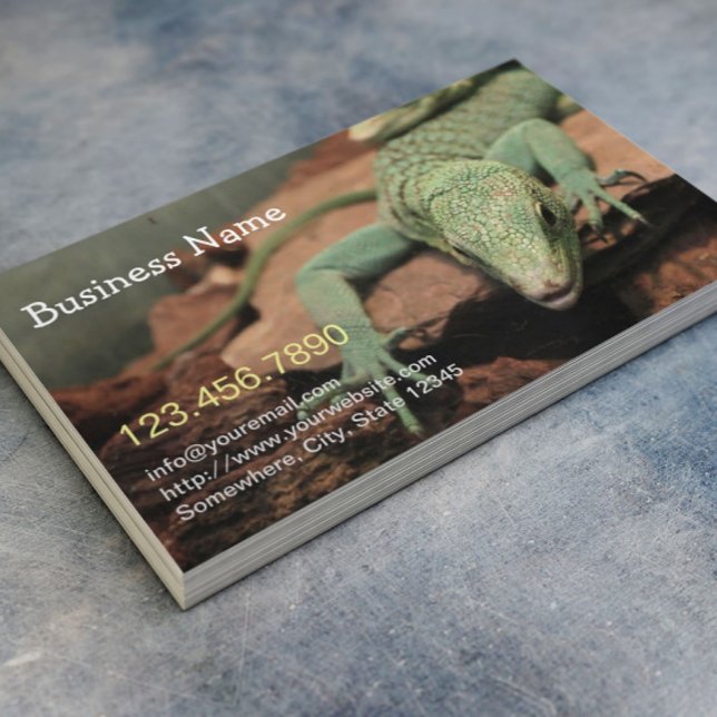 Reptile Cool Lizard Live Pet Business Card (Creator Uploaded)