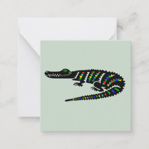 Reptile - CROCODILE - Wildlife - Nature -Green Card