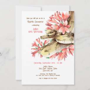 Reptile Encounter Invitation