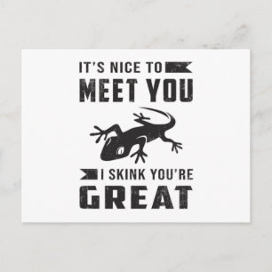 Reptile Gecko Lizard Reptiles Lover Funny Gift Postcard