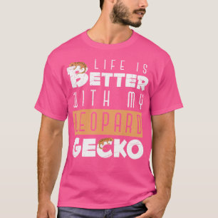 Reptile Keeper Lizard Animal Pet Owner Cute Leopar T-Shirt