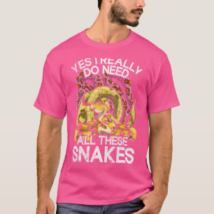 Reptile Keeper Snake Predator Animal Pet Snake T-Shirt