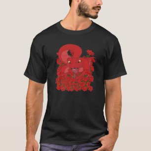 Reptile Keeper Snake Roses Pet Owner Floral Snake T-Shirt