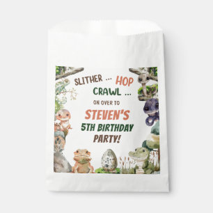 Reptile Kids Birthday Party Favour Bags
