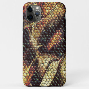 Reptile leather with yellowish and brown stains? iPhone 11 pro max case