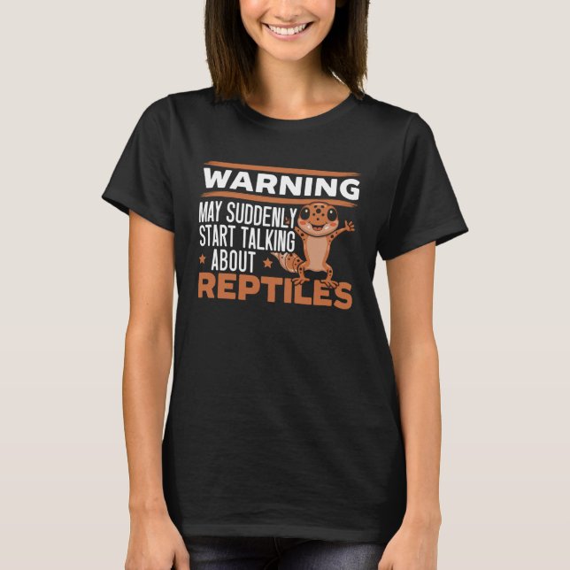 Reptile Leopard Gecko  Lizard Herpetology Pets  9 T-Shirt (Front)