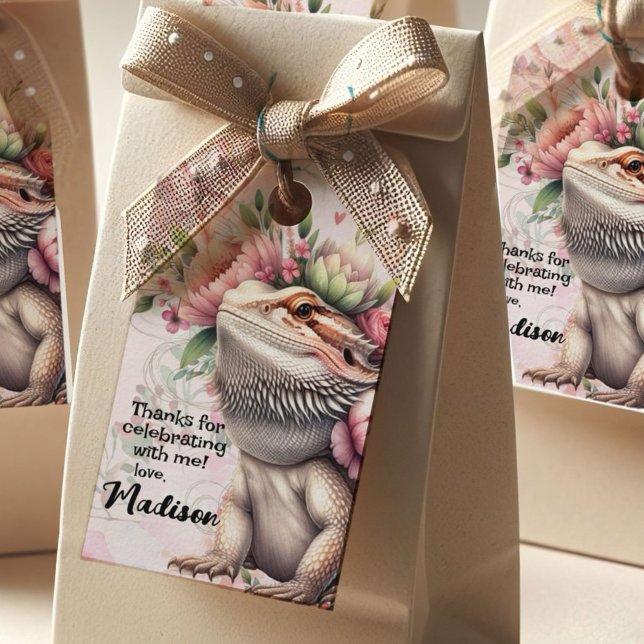 Reptile Lizard Birthday Gift Tags (Are you ready to throw an unforgettable birthday bash for your reptile enthusiast?
)