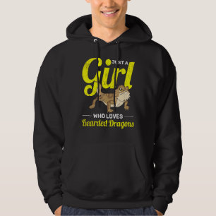 Reptile Lizard Girls Women Pet Owner Bearded Drag Hoodie