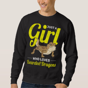 Reptile Lizard  Girls Women Pet Owner Bearded Drag Sweatshirt