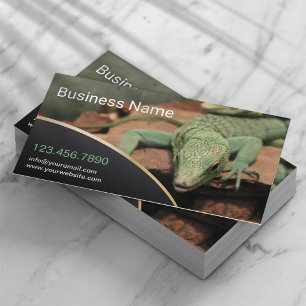 Reptile Lizard Live Pet Store Professional Business Card