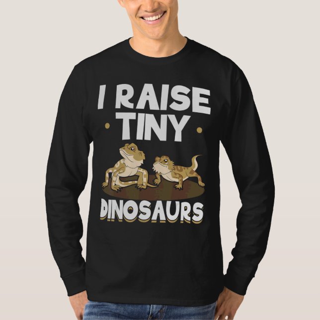 Reptile Lizard Tiny Dinosaur Bearded Dragon T-Shirt (Front)