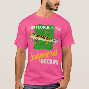 Reptile Lover Less People More Leopard Geckos T-Shirt