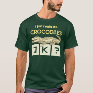 Reptile Lover Zoo Keeper Gift Crocodile T-Shirt