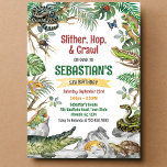 Reptile Party Boy Birthday Invitation<br><div class="desc">Reptile Party Boy Birthday Invitation</div>