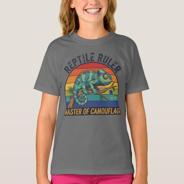 Reptile Ruler Chameleon T-Shirt (Front)