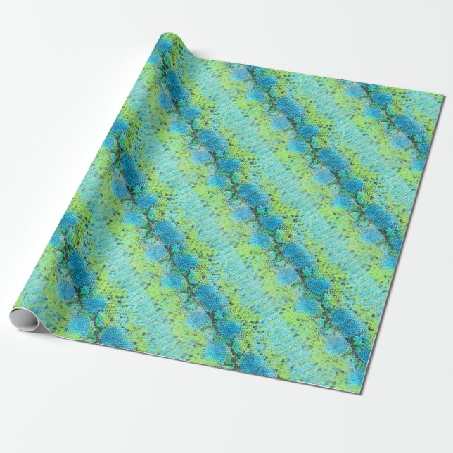 Reptile skin Snake pattern Wrapping Paper (Unrolled)