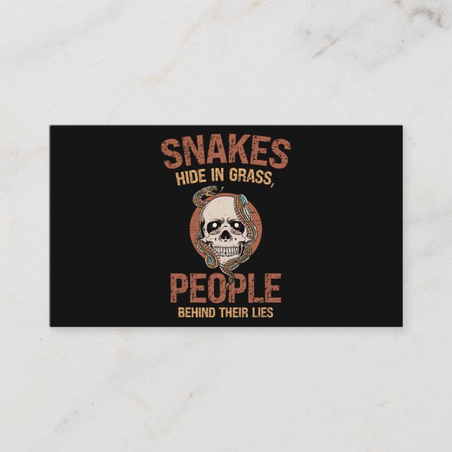 Reptile Skin Snakeskin Snake Mom 2 Business Card (Front)