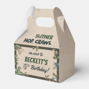 Reptile Themed Kid's Birthday Party  Favour Box