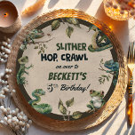 Reptile Themed Kid's Birthday Party  Paper Plate<br><div class="desc">Reptile Themed Kid's Birthday Party Paper Plates</div>