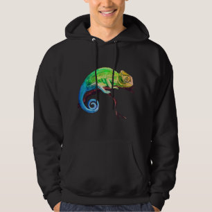 Reptile Zoo Keeper Idea Lizard Safari Chameleon Hoodie