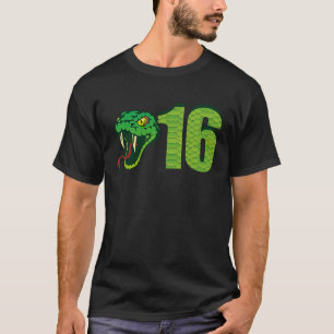 Reptiles 16th Birthday Snakes Reptile Owner Graph T-Shirt