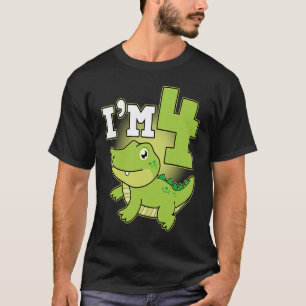 Reptiles 4th Birthday Crocodile Reptile Owner Gra T-Shirt