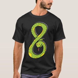 Reptiles 8th Birthday Snakes Reptile Owner Graphi T-Shirt