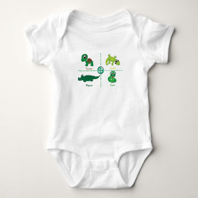 Reptiles Baby Bodysuit (Front)