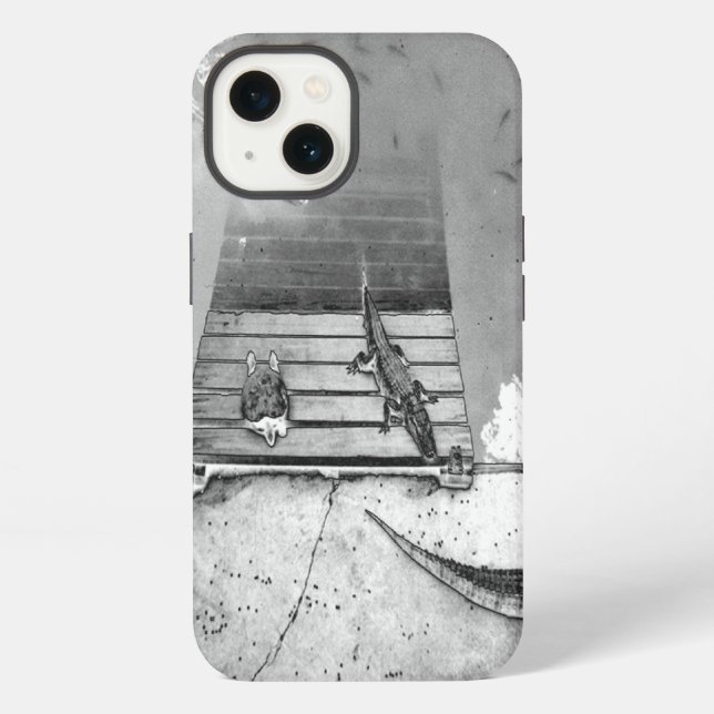 Reptiles Basking iPhone Case (Back)