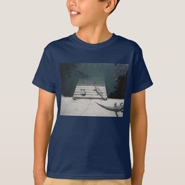Reptiles Basking  T-Shirt (Front)