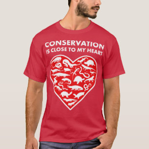 Reptiles Conservation Heart T-Shirt