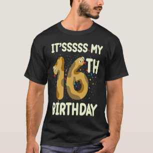 Reptiles It's 16th Birthday Snakes Reptile Graphi T-Shirt