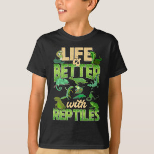 Reptiles Love Lizard Gecko Snake Turtles T-Shirt