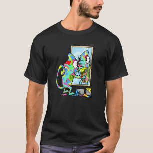 Reptiles Panther Chameleon Color Changing Animal C T-Shirt