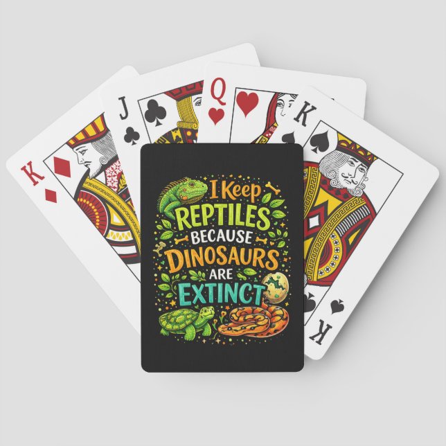 Reptiles Rule Playing Cards (Back)